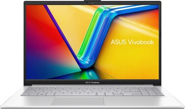 اسس لابتوب فيفو بوك جو 15 E1504GA-NJ084W رفيع بمعالج i3-N305 وذاكرة 8GB 256G UFS 2.1 SSD ومعالج انتل UMA وويندوز 11 هوم وشاشة 15.6 انش وكاميرا ويب HD وكيبورد تشيكليت انجليزي-عربي