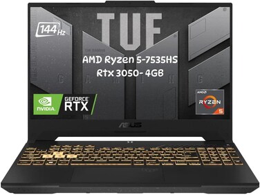 Asus TUF Gaming A15 (2024) Laptop AMD Ryzen 5-7535HS / 15.6inch FHD 144Hz/ 1TB SSD / 32GB RAM / 4GB NVIDIA GeForce RTX 3050 Graphics/Windows 11 English Keyboard/Graphite Black
