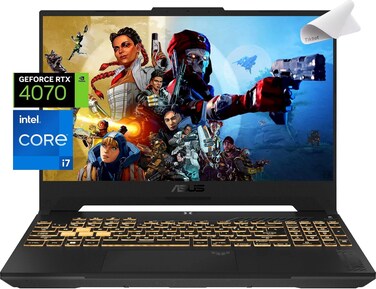 ASUS TUF Gaming Laptop RTX 4070 MUX 140W - i7-12700H - 15.6 FHD IPS Display 100% sRGB - RGB Backlit Keyboard - Thunderbolt4 USB C - G-SYNC - Wi-Fi 6 - Webcam - Mouse Pad (64GB RAM  2TB PCIe SSD)
