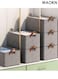 4pcs Clothes Storage Box ,Foldable Closet Storage Box, Folding Storage Baskets ,Thickened and reinforced, not easily deformed,Wardrobe Fabric Cabinet Closet Shelf Organizer Storage for Clothes,Toys,Books with Carrying Handles.