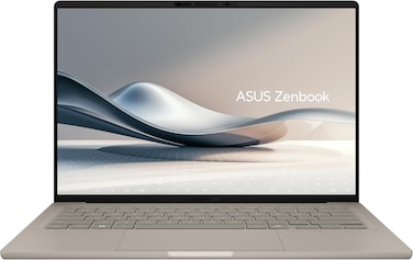 Asus Zenbook A14, Copilot+ PC, Ultrathin Laptop, 14&rdquo; WUXGA OLED, Snapdragon X Processor, 16GB Memory, 512GB SSD, Wi-Fi 6E, Zabriskie Beige, UX3407QA-DS52-CB