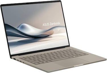 Asus Zenbook A14 Laptop, 14" WUXGA OLED 60Hz Display, Snapdragon X Plus X1P 42 100, 16GB LPDDR5X RAM, 512GB PCIe 4.0 SSD, Qualcomm Adreno GPU, Windows 11 Home, Zabriskie Beige