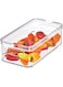 iDesign Crisp Stackable Refrigerator and Pantry Bin with Sliding Tray, Clear, ID71380ES