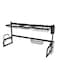 Over-Sink Draining Rack Black 65cm