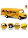 Rezzoss 3 Pack Pull Back School Bus Playset - Die-Cast Toy Vehicles For Kids, Mini School Bus Toy Set For Boys &amp; Girls, Durable Metal Pull-Back Buses For Toddlers, Educational Transport Toy Cars