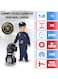 Rezzoss Massive 1:8 Scale RC Police Rock Crawler - 2.4GHz Off-Road Remote Control Police Monster Truck Car Toy With Flashing Sirens &amp; Lights, Heavy Duty Cop Jeep Toy Car, Ultimate Outdoor Birthday