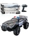 Rezzoss Massive 1:8 Scale RC Police Rock Crawler - 2.4GHz Off-Road Remote Control Police Monster Truck Car Toy With Flashing Sirens &amp; Lights, Heavy Duty Cop Jeep Toy Car, Ultimate Outdoor Birthday