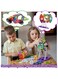 Rezzoss Magnetic Building Blocks Set - 118 Piece :Colorful Tiles, Educational Cards, Wheels