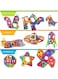 Rezzoss Magnetic Building Blocks Set - 118 Piece :Colorful Tiles, Educational Cards, Wheels