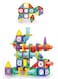 Rezzoss 148 Pcs Magnetic Building Blocks Set For Kids - 3D Colorful Magnet Tiles Construction Toy, STEM Educational Puzzle Game For Motor Skills, Best Birthday, Eid &amp; Ramadan Gift For Boys &amp; Girls