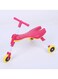 Rezzoss Foldable 3-Wheel Ride On Bike For Toddlers - Portable Balance Tricycle &amp; Scuttlebug Style Scooter, Lightweight Glider Toy For Boys &amp; Girls 1-3 Years Old, Indoor &amp; Outdoor No-Pedal Walker Pink