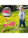 Rezzoss Foldable 3-Wheel Ride On Bike For Toddlers - Portable Balance Tricycle &amp; Scuttlebug Style Scooter, Lightweight Glider Toy For Boys &amp; Girls 1-3 Years Old, Indoor &amp; Outdoor No-Pedal Walker Pink