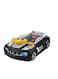 Rezzoss Steering Wheel Toy For Kids Toddlers Police Car - Simulation Electronic Pretend Driving Controller With Sound &amp; Lights, Interactive Car Seat Travel Toy For Kids 3+ Years, Co-Pilot Racing Black