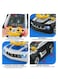 Rezzoss Steering Wheel Toy For Kids Toddlers Police Car - Simulation Electronic Pretend Driving Controller With Sound &amp; Lights, Interactive Car Seat Travel Toy For Kids 3+ Years, Co-Pilot Racing Black