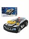 Rezzoss Steering Wheel Toy For Kids Toddlers Police Car - Simulation Electronic Pretend Driving Controller With Sound &amp; Lights, Interactive Car Seat Travel Toy For Kids 3+ Years, Co-Pilot Racing Black