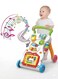 Rezzoss 2-In-1 Baby Sit-to-Stand Learning Music Walker Trolley - Multifunctional Push &amp; Pull Learning Toy With Magnetic Drawing Board &amp; Piano, Activity Center For Toddlers, Best Birthday &amp; Eid Gift