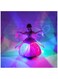 Rezzoss Princess Musical Dancing Angel Doll - 3D LED Light-Up Fairy Toy With Music &amp; 360&deg; Spinning, Bump-and-Go Electric Dancing Princess For Kids, Rotating Musical Angel Doll With Lights &amp; Sound