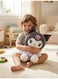 Rezzoss Sanrio Kuromi Plush Toy 29cm - Cute Black &amp; White Stuffed Animal Doll With Purple Gingham Skirt &amp; Pink Skull, Fluffy Anime Character Pillow, Kawaii Room Decor &amp; Birthday Gift For Girls 3+