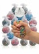 Rezzoss 12-Pack DNA Bead Stress Ball Fidget Toy For Kids &amp; Adults - Colorful Mesh Squishy Squeeze Ball Set, Premium Sensory Toy For Anxiety Relief, Calm &amp; Focus, Best Birthday Goodie Bag Fillers