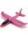 Rezzoss Large Foam Hand Throw Airplane Toy - Manual Launch Glider Plane For Kids, Lightweight EPP Outdoor Flying Aircraft Model, Break-Resistant Aerobatic Sports Toy, Birthday Party Favor Pink