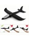 Rezzoss Large Foam Hand Throw Airplane Toy - Manual Launch Glider Plane For Kids, Lightweight EPP Outdoor Flying Aircraft Model, Break-Resistant Aerobatic Sports Toy, Birthday Party Favor Black