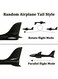 Rezzoss Large Foam Hand Throw Airplane Toy - Manual Launch Glider Plane For Kids, Lightweight EPP Outdoor Flying Aircraft Model, Break-Resistant Aerobatic Sports Toy, Birthday Party Favor Black