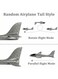 Rezzoss Large Foam Hand Throw Airplane Toy - Manual Launch Glider Plane For Kids, Lightweight EPP Outdoor Flying Aircraft Model, Break-Resistant Aerobatic Sports Toy, Birthday Party Favor Grey
