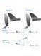 Rezzoss Large Foam Hand Throw Airplane Toy - Manual Launch Glider Plane For Kids, Lightweight EPP Outdoor Flying Aircraft Model, Break-Resistant Aerobatic Sports Toy, Birthday Party Favor Grey
