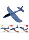 Rezzoss Large Foam Hand Throw Airplane Toy - Manual Launch Glider Plane For Kids, Lightweight EPP Outdoor Flying Aircraft Model, Break-Resistant Aerobatic Sports Toy, Birthday Party Favor Blue