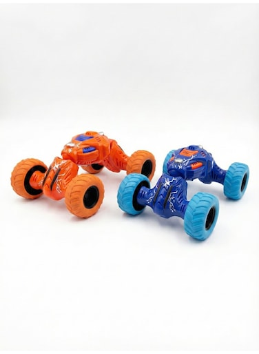 Rezzoss Pull Back Monster Truck Toys For Boys &amp; Girls - Friction Powered Telescopic Spring Car Combo Pack, Non-Electric Inertia Vehicle Playset For Toddlers, All-Terrain Big Wheel Off-Road Stunt Car