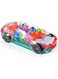 Rezzoss Transparent Gear Concept Toy Car For Kids - 360&deg; Rotating Musical Racing Vehicle With Visible Gears &amp; Flashing 3D Lights, STEM Educational Bump &amp; Go Car Toy, Best Birthday, Eid &amp; Christmas