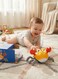 Rezzoss Crawling Cute Crab Baby Toy With Music &amp; LED Lights - Electric Induction Obstacle Avoidance Walking Pet, Interactive Tummy Time Sensory Toy For Infants 3-12 Months, Moving Electronic, Orange