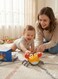 Rezzoss Crawling Cute Crab Baby Toy With Music &amp; LED Lights - Electric Induction Obstacle Avoidance Walking Pet, Interactive Tummy Time Sensory Toy For Infants 3-12 Months, Moving Electronic, Orange