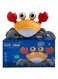 Rezzoss Crawling Cute Crab Baby Toy With Music &amp; LED Lights - Electric Induction Obstacle Avoidance Walking Pet, Interactive Tummy Time Sensory Toy For Infants 3-12 Months, Moving Electronic, Orange