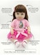 Rezzoss 46cm Realistic Reborn Baby Doll Soft Silicone Vinyl Toddler Girl Toy, Lifelike Newborn Doll With Silky Hair &amp; Pink Unicorn Outfit, Poseable Moving Limbs Play Doll For Kids, Best Birthday Gift