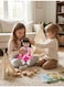 Rezzoss 46cm Realistic Reborn Baby Doll Soft Silicone Vinyl Toddler Girl Toy, Lifelike Newborn Doll With Silky Hair &amp; Pink Unicorn Outfit, Poseable Moving Limbs Play Doll For Kids, Best Birthday Gift