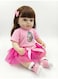 Rezzoss 46cm Realistic Reborn Baby Doll Soft Silicone Vinyl Toddler Girl Toy, Lifelike Newborn Doll With Silky Hair &amp; Pink Unicorn Outfit, Poseable Moving Limbs Play Doll For Kids, Best Birthday Gift
