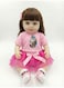 Rezzoss 46cm Realistic Reborn Baby Doll Soft Silicone Vinyl Toddler Girl Toy, Lifelike Newborn Doll With Silky Hair &amp; Pink Unicorn Outfit, Poseable Moving Limbs Play Doll For Kids, Best Birthday Gift
