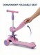 Rezzoss Kids Scooter With Music &amp; LED Lights Premium - 3 Wheel Kick Scooter For Toddlers &amp; Children 3 Years+, Adjustable Height T-Bar With Soft Sponge Handles, Stable Wide Deck Glider, Pink
