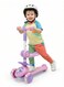 Rezzoss Kids Scooter With Music &amp; LED Lights Premium - 3 Wheel Kick Scooter For Toddlers &amp; Children 3 Years+, Adjustable Height T-Bar With Soft Sponge Handles, Stable Wide Deck Glider, Pink