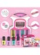 Rezzoss Kids Nail Art Kit With Electric Dryer - Girls Nail Salon Studio Station, 4 Non-Toxic Peel-Off Nail Polishes, Glitter, Gems &amp; Stickers, DIY Manicure Pedicure Toy Set, Best Birthday Christmas