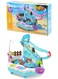 Rezzoss 2-In-1 Electric Magnetic Fishing Toy &amp; Penguin Slide Game - Interactive Water Pond Playset With Music &amp; Lights, Automatic Climbing Stairs Track, Montessori Educational Sensory Gift