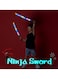 Rezzoss 2-Pack LED Light Up Ninja Swords With Sound FX - Motion Activated Glowing Katana Toys For Kids, Galaxy Space Saber Battle Set For Boys &amp; Girls, Flashing Lights &amp; Clashing Sounds Costume