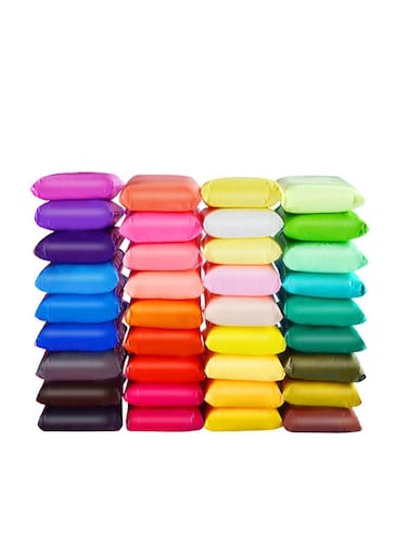 Rezzoss 36 Colours Air Dry Clay For Kids - Ultra Light Modelling Clay Artist Studio Set, Non-Toxic &amp; Safe Plasticine DIY Craft Clay For Creative Art, Sculpting &amp; School Projects, Air Dry Ultra Soft