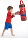Rezzoss Punching Bag Spiderman Kids Boxing Set - Hanging Punching Bag With Matching Gloves, Superhero Training Sports Toy For Boys 3+, Heavy Duty Sandbag For Indoor Outdoor Fitness, Stress Relief