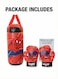Rezzoss Punching Bag Spiderman Kids Boxing Set - Hanging Punching Bag With Matching Gloves, Superhero Training Sports Toy For Boys 3+, Heavy Duty Sandbag For Indoor Outdoor Fitness, Stress Relief