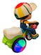 Rezzoss 360 Degree Rotating Musical Stunt Tricycle Toy With Flashing Lights &amp; Bump - Multicolor