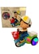 Rezzoss 360 Degree Rotating Musical Stunt Tricycle Toy With Flashing Lights &amp; Bump - Multicolor