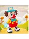 Rezzoss Interactive Dancing Clown Toy For Kids - Funny Musical Joker Doll With Flashing LED Lights &amp; Sound, Walking Early Learning Sensory Toy, Best Birthday, Eid &amp; Ramadan Surprise Gift For Babies