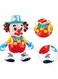 Rezzoss Interactive Dancing Clown Toy For Kids - Funny Musical Joker Doll With Flashing LED Lights &amp; Sound, Walking Early Learning Sensory Toy, Best Birthday, Eid &amp; Ramadan Surprise Gift For Babies